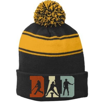 PNG Stripe Pom Pom Beanie