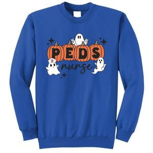 Peds Pediatric Nurse Halloween Boo Crew Ghost Pumpkins Funny Gift Sweatshirt