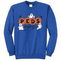 Peds Pediatric Nurse Halloween Boo Crew Ghost Pumpkins Funny Gift Sweatshirt