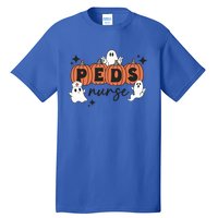 Peds Pediatric Nurse Halloween Boo Crew Ghost Pumpkins Funny Gift Tall T-Shirt