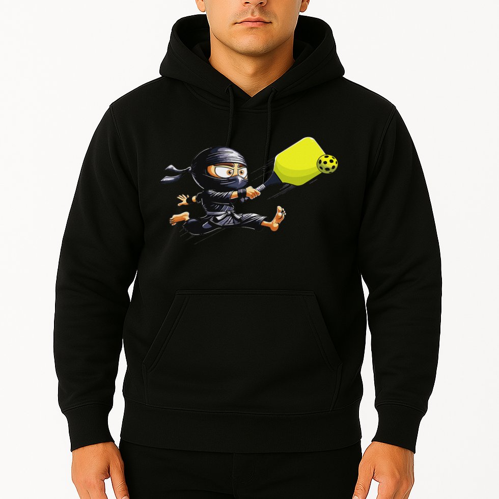 Pickleball Player Ninja Hoodie