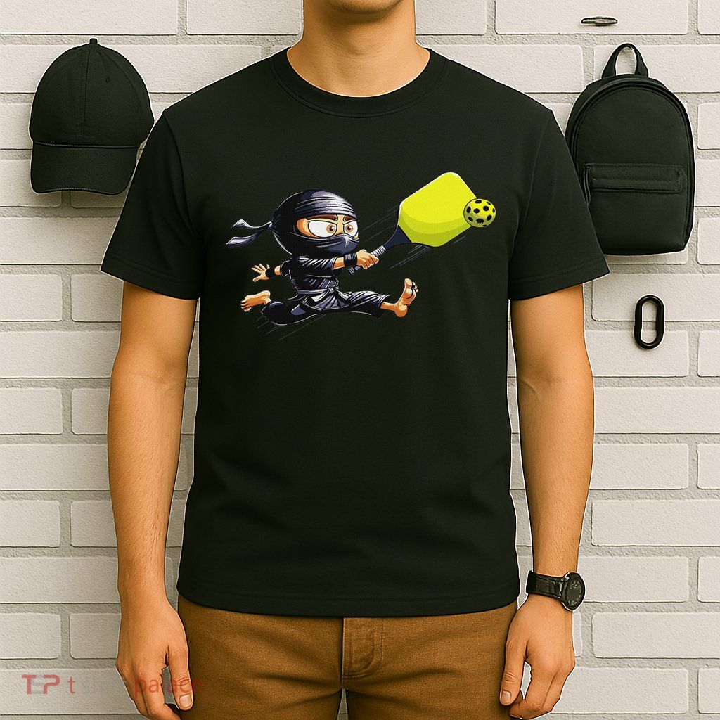 Pickleball Player Ninja T-Shirt