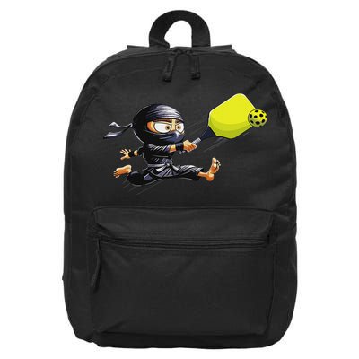 Pickleball Player Ninja 16 in Basic Backpack