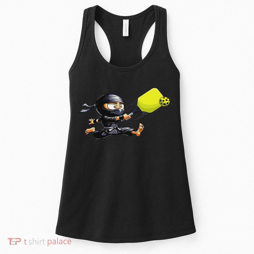 Pickleball Player Ninja Womens Tank Top