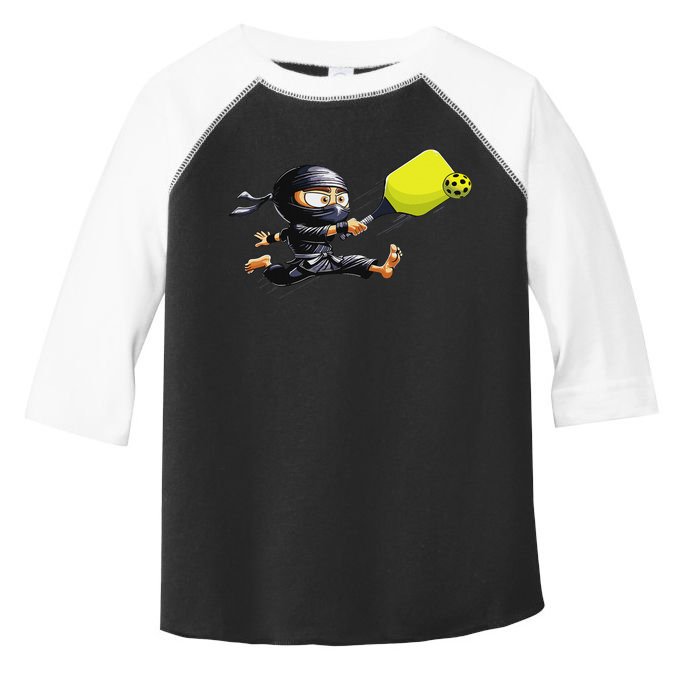Pickleball Player Ninja Toddler Fine Jersey T-Shirt