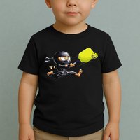 Pickleball Player Ninja Toddler T-Shirt