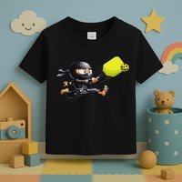 Pickleball Player Ninja Toddler T-Shirt