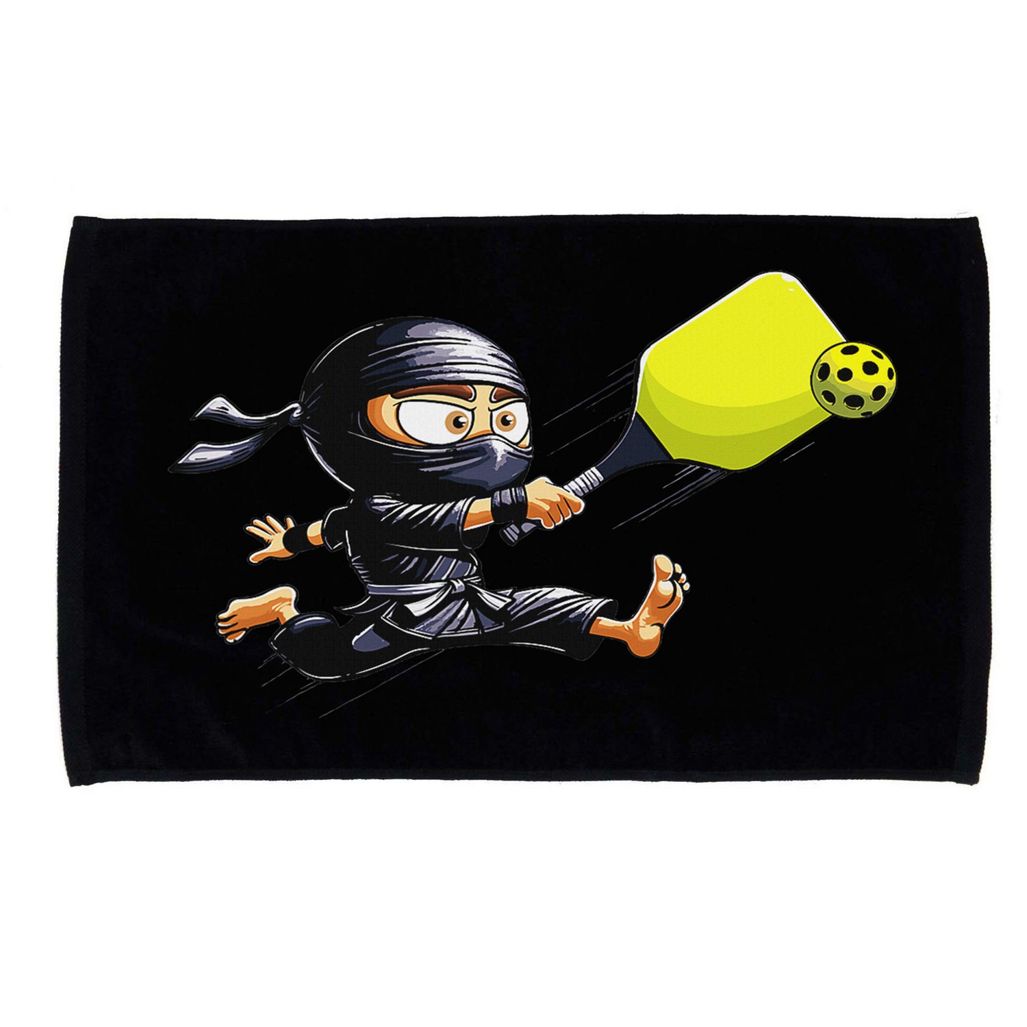 Pickleball Player Ninja Microfiber Hand Towel