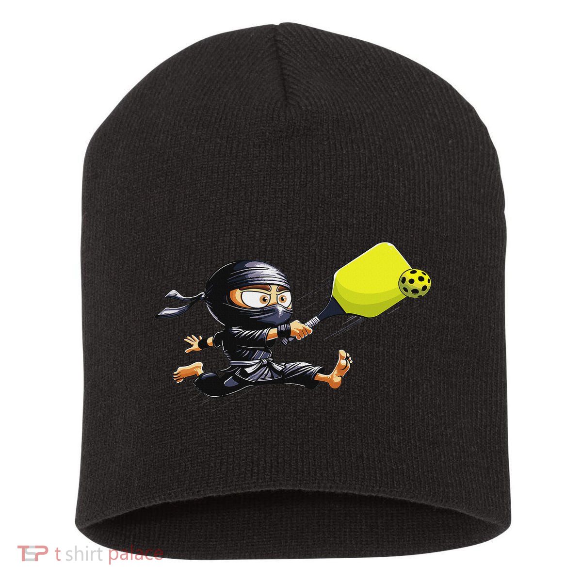 Pickleball Player Ninja Short Acrylic Beanie
