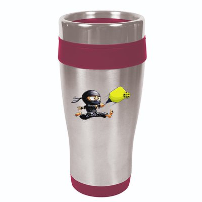 Pickleball Player Ninja 16oz Travel Tumbler