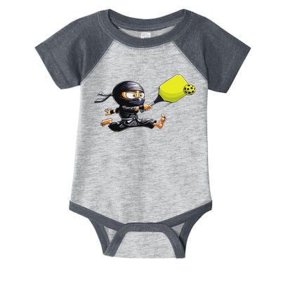 Pickleball Player Ninja Infant Baby Jersey Bodysuit