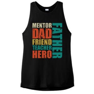 Cute Fathers Day Ladies PosiCharge Tri-Blend Wicking Tank