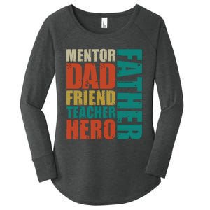 Cute Fathers Day Women's Perfect Tri Tunic Long Sleeve Shirt