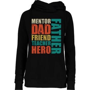 Cute Fathers Day Womens Funnel Neck Pullover Hood