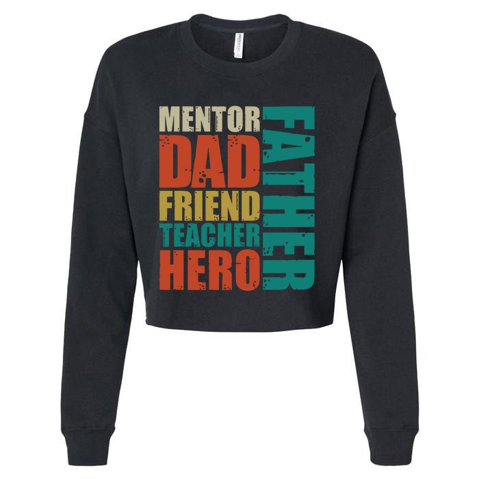 Cute Fathers Day Cropped Pullover Crew