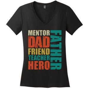 Cute Fathers Day Women's V-Neck T-Shirt