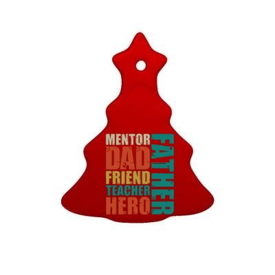 Cute Fathers Day Ceramic Tree Ornament