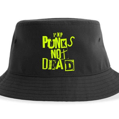 Pop Punks Not Dead Vintage Grunge Pop Punk Is Not Dead Sustainable Bucket Hat