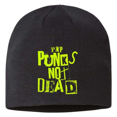 Pop Punks Not Dead Vintage Grunge Pop Punk Is Not Dead Sustainable Beanie