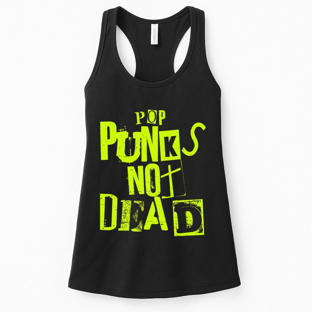 Pop Punks Not Dead Vintage Grunge Pop Punk Is Not Dead Womens Tank Top