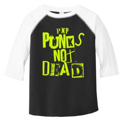 Pop Punks Not Dead Vintage Grunge Pop Punk Is Not Dead Toddler Fine Jersey T-Shirt