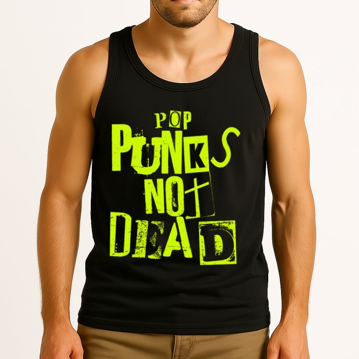 Pop Punks Not Dead Vintage Grunge Pop Punk Is Not Dead Tank Top
