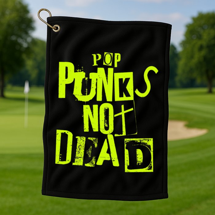 Pop Punks Not Dead Vintage Grunge Pop Punk Is Not Dead Golf Towel