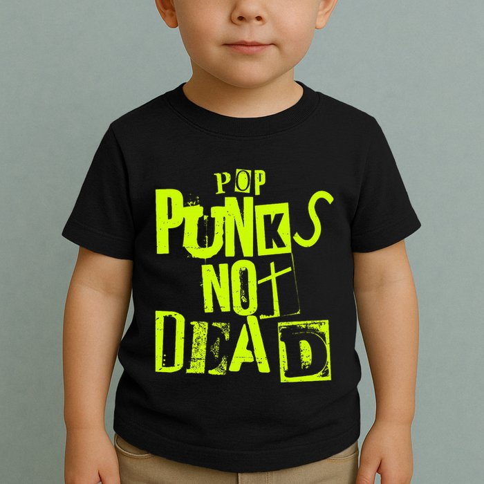 Pop Punks Not Dead Vintage Grunge Pop Punk Is Not Dead Toddler T-Shirt