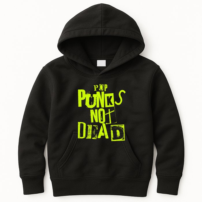 Pop Punks Not Dead Vintage Grunge Pop Punk Is Not Dead Kids Hoodie