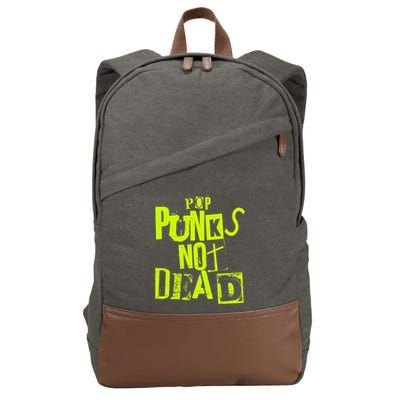Pop Punks Not Dead Vintage Grunge Pop Punk Is Not Dead Cotton Canvas Backpack