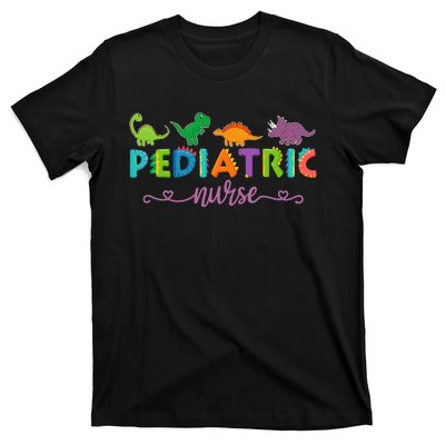 Picu Pediatric Nurse Dinosaurs Peds Nurse T-Shirt