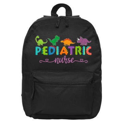 Picu Pediatric Nurse Dinosaurs Peds Nurse 16 in Basic Backpack