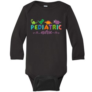 Picu Pediatric Nurse Dinosaurs Peds Nurse Baby Long Sleeve Bodysuit