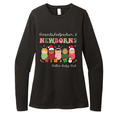 Presents Postpartum & Newborns Mother Baby Nurse Christmas Womens CVC Long Sleeve Shirt