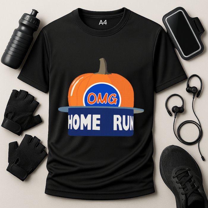 Playoff Pumpkin New York Omg Cooling Performance Crew T-Shirt