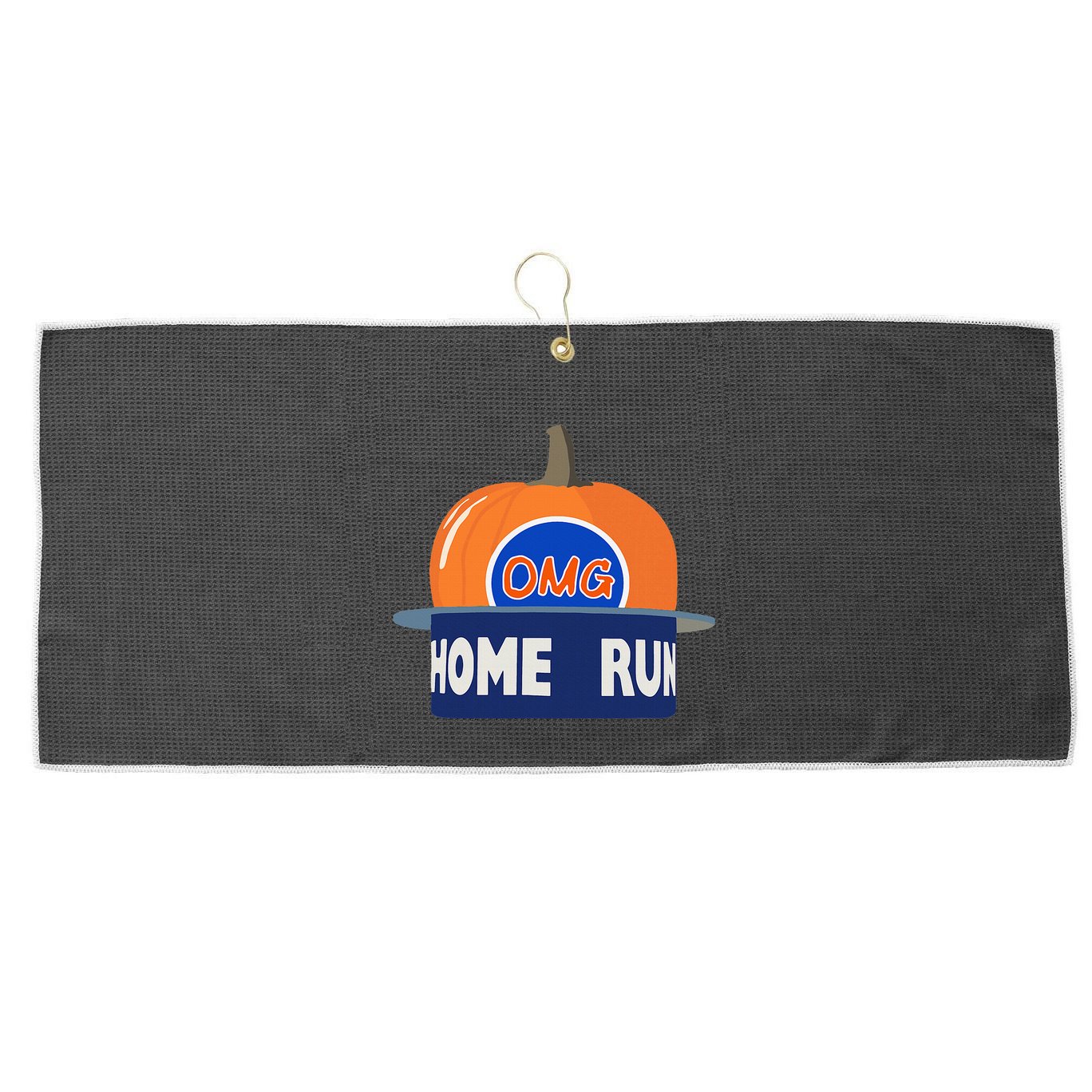 Playoff Pumpkin New York Omg Large Microfiber Waffle Golf Towel