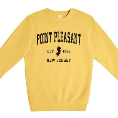 Point Pleasant New Jersey Nj Vintage Athletic Sports Premium Crewneck Sweatshirt