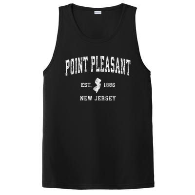 Point Pleasant New Jersey Nj Vintage Athletic Sports PosiCharge Competitor Tank