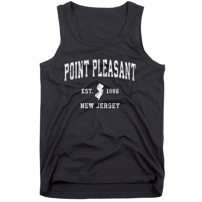 Point Pleasant New Jersey Nj Vintage Athletic Sports Tank Top