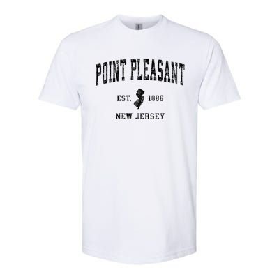 Point Pleasant New Jersey Nj Vintage Athletic Sports Softstyle CVC T-Shirt