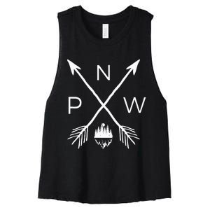 Pnw Pacific Northwest Cool Pnw Women's Racerback Cropped Tank