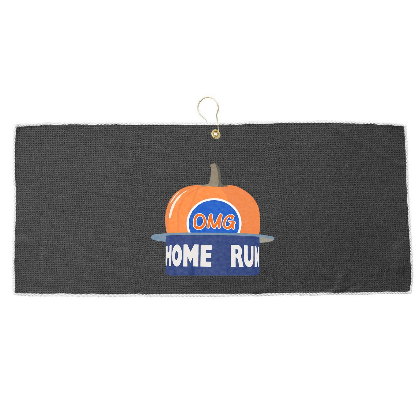 Playoff Pumpkin New York Omg Large Microfiber Waffle Golf Towel