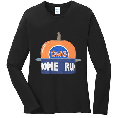 Playoff Pumpkin New York Omg Ladies Long Sleeve Shirt