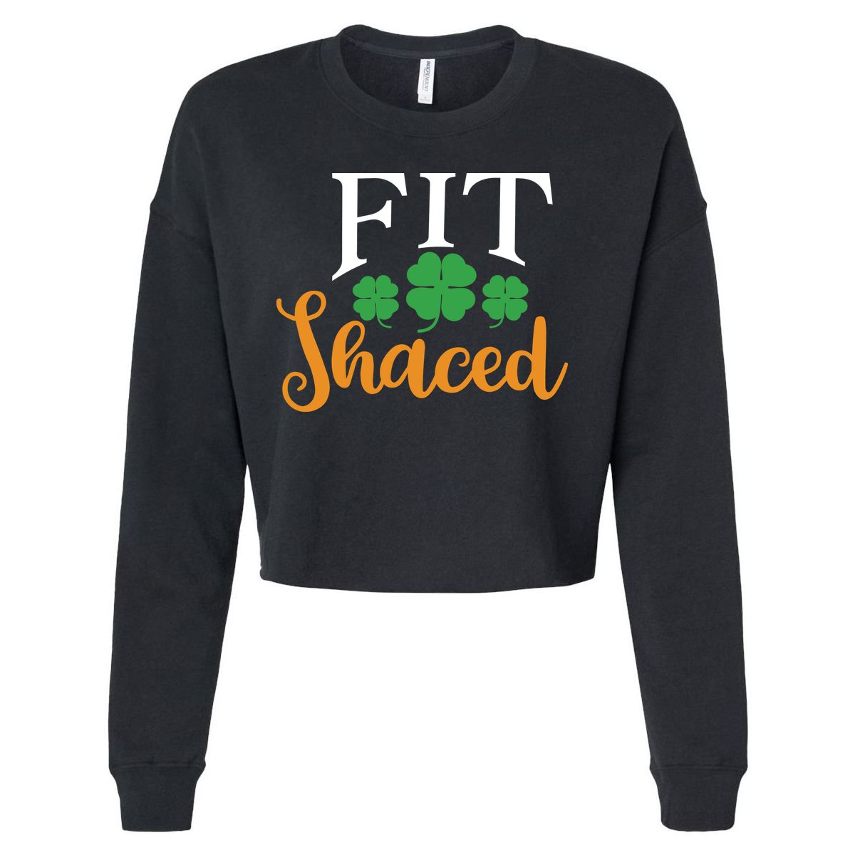 Shenanigans Squad St Patricks Day Cropped Pullover Crew