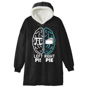 Left Right Funny Pi Day Hooded Wearable Blanket