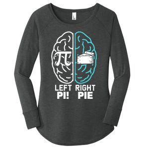 Left Right Funny Pi Day Women's Perfect Tri Tunic Long Sleeve Shirt