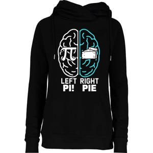 Left Right Funny Pi Day Womens Funnel Neck Pullover Hood