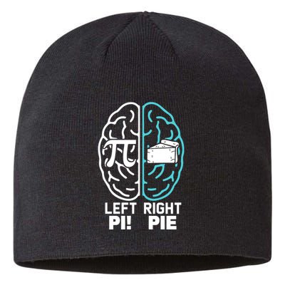 Left Right Funny Pi Day Sustainable Beanie