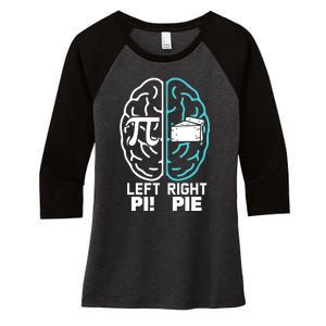 Left Right Funny Pi Day Women's Tri-Blend 3/4-Sleeve Raglan Shirt