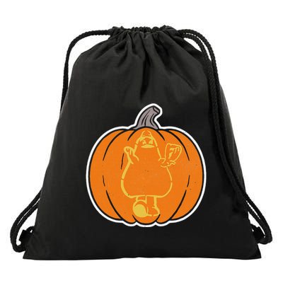 Playoff Pumpkin New York Drawstring Bag